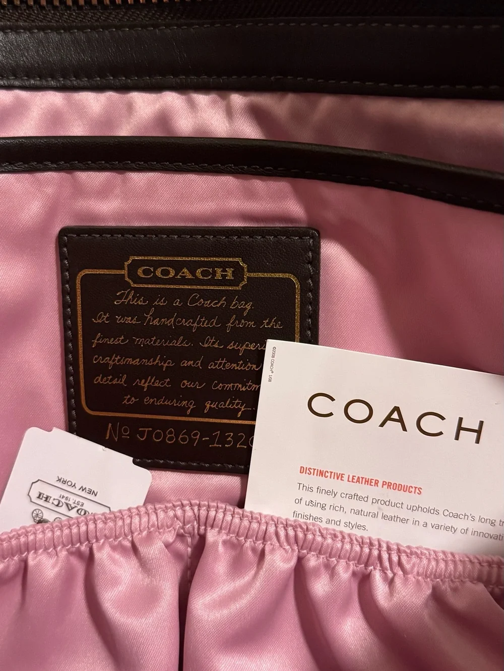 Coach Addison Textured Brown Spectator Leather Shoulder Bag
